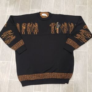 Vintage Cortagini  Tribal Warrior Sweater